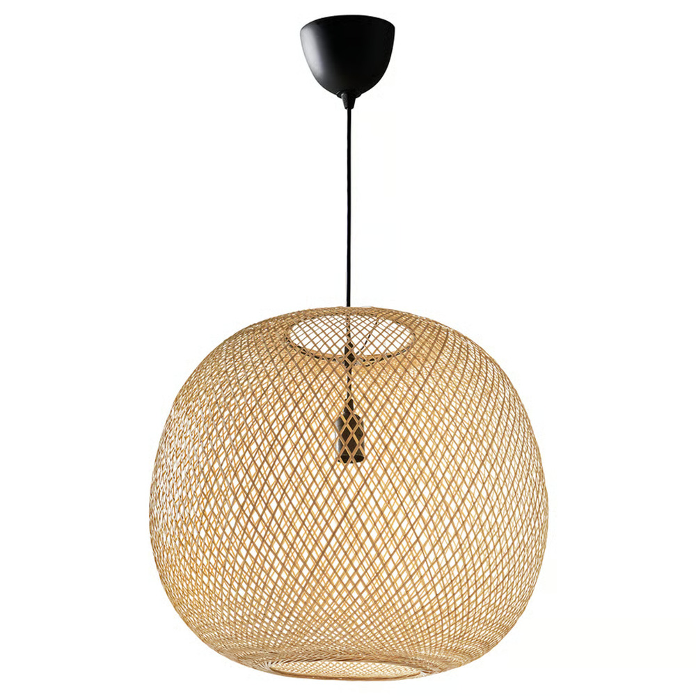 IKEA VINDÖGA Pendant Lamp Bamboo Handmade 14" 405.536.97 – NEW